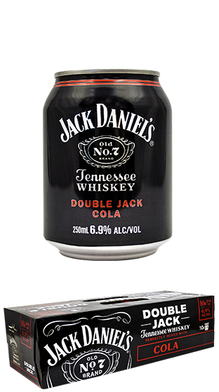 Jack Daniel's Double Jack 10pk Cans 250ml