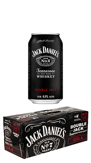 Jack Daniel's Double Jack Cola 6.9% 10pk Cans 375ml
