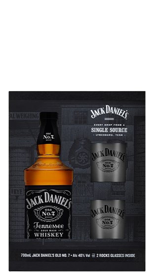JACK DANIELS 2 Glass Gift Box
