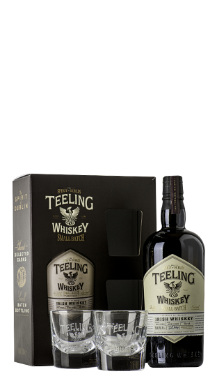 TEELING IRISH WHISKEY SMALL BATCH GLASS GIFTPACK 700ML