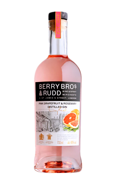 Berry Bros & Rudd Pink Grapefruit & Rosemary Distilled Gin 700ml