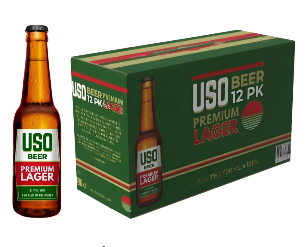 USO BEER 7% 12pack Bottles