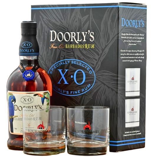 Doorly's XO Rum 43% 700ml + 2 Glass Gift Pack 1pk