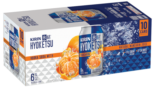 Kirin Hyoketsu Mandarin 330mL Can 10 Pack