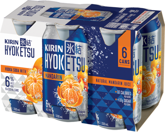 Kirin Hyoketsu Mandarin 330mL Can 6 Pack