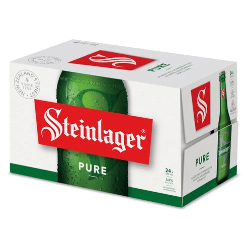 Steinlager pure 24pk bottles