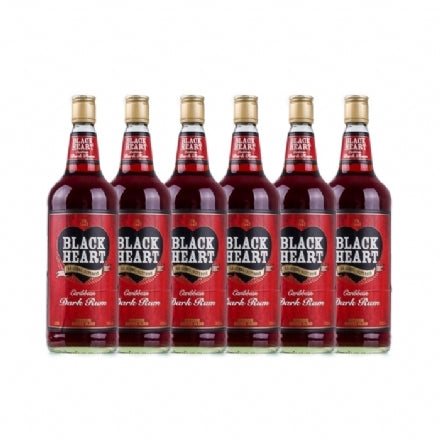 Black Heart Rum 1L 6 Bottles Case Deal
