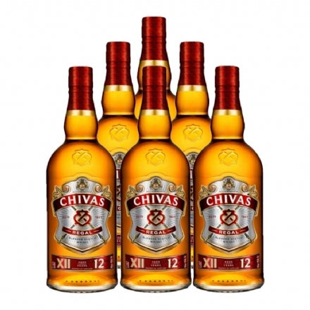 Chivas Regal 12 Year Old 1L Blended Scotch Whisky 6 Bottles Case Deal