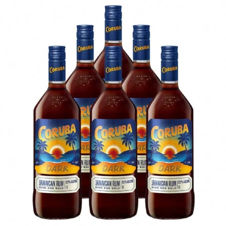 Coruba Original Dark Rum 1000ml 6 Bottles Case Deal