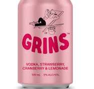 Grins Strawberry Cranb Lemon 10pk can 330ml