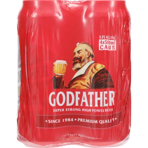Godfather Strong 6.8% 4PK CAN 500ml