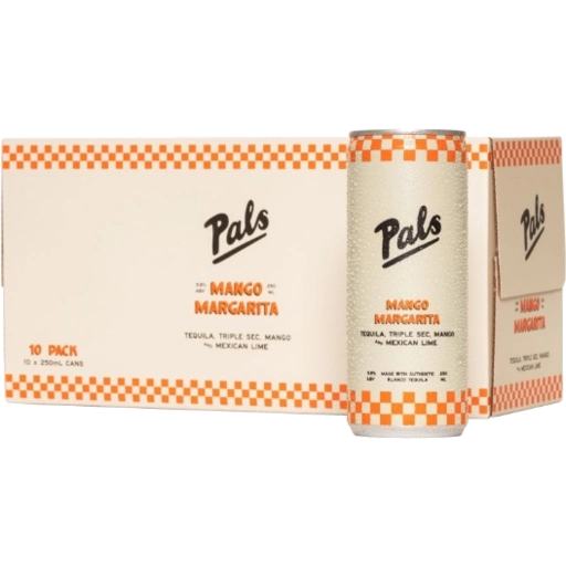 Pals Mango Margarita 5.8% 10 Pack Cans 250ml