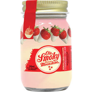 Ole Smoky White Choc Strawberry Cream Moonshine Mini 50ml