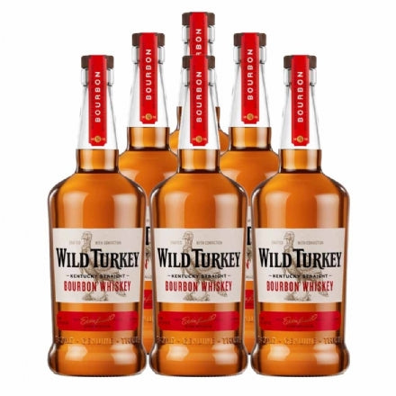 Wild Turkey Bourbon Whiskey 1000ml&nbsp;6 Bottles Case Deal