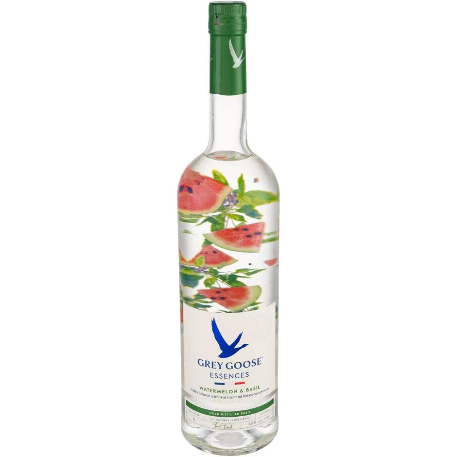 Grey Goose Watermelon & Basil Flavoured Premium French Vodka 1L